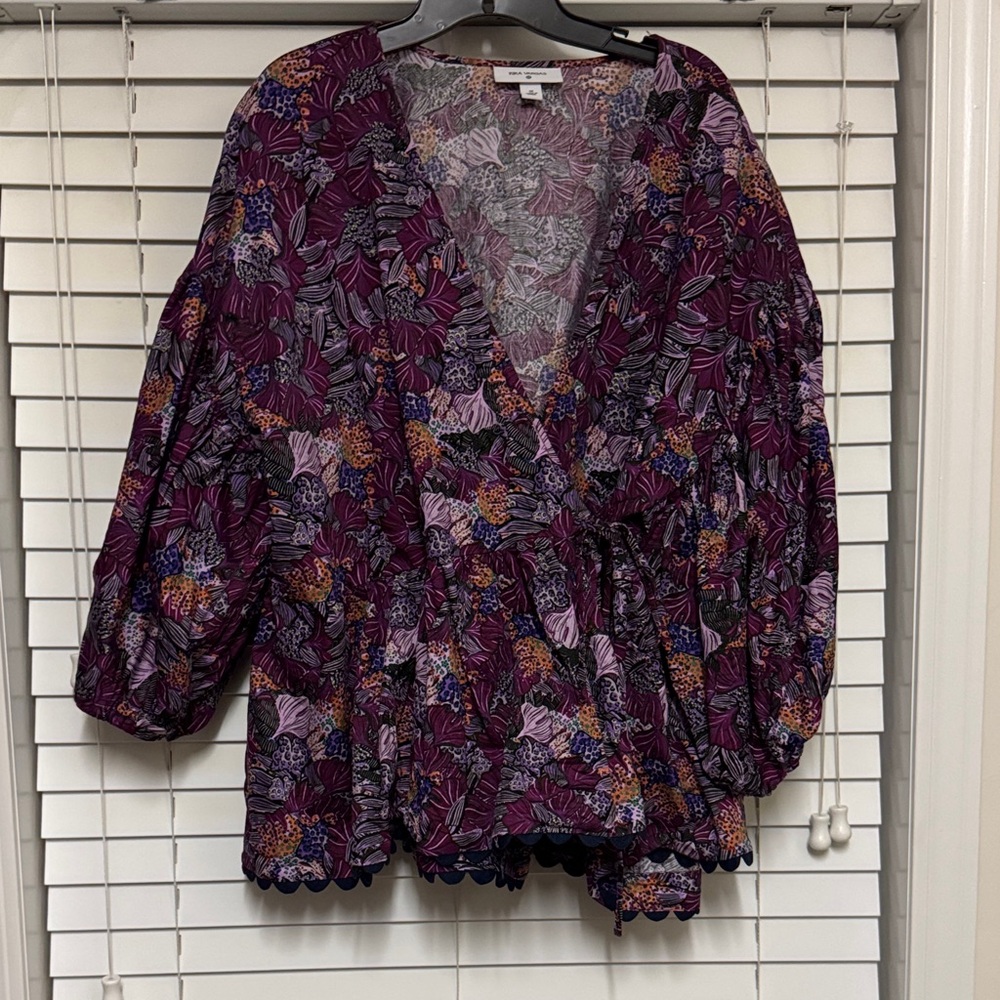 Target Purple Floral Blouse